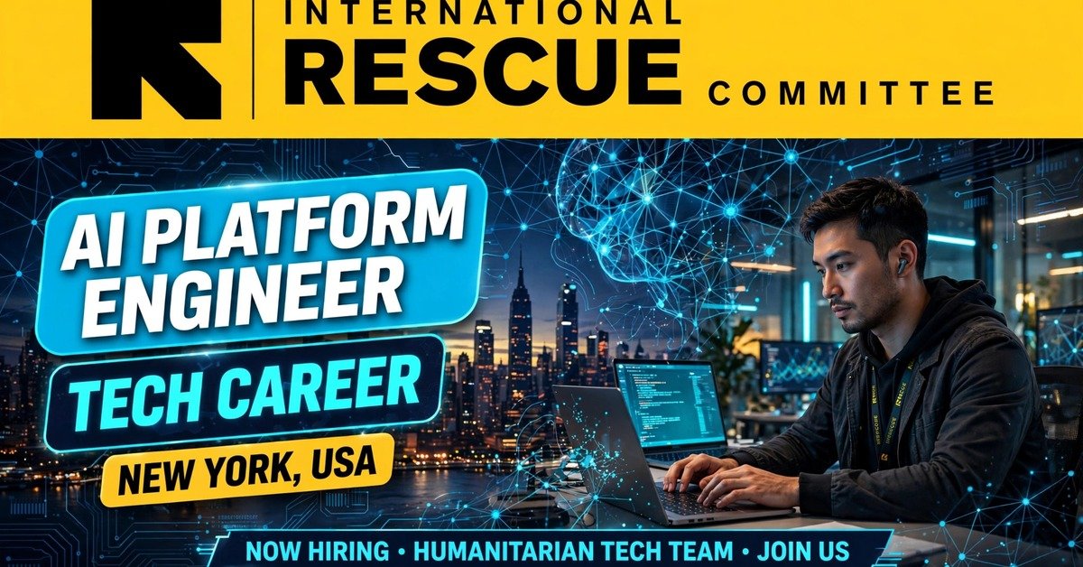 AI Platform Engineer at International Rescue Committee, New York, USA