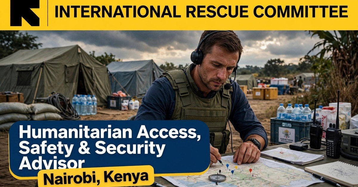 Humanitarian Access, Safety and Security Advisor at International Rescue Committee, Nairobi Kenya