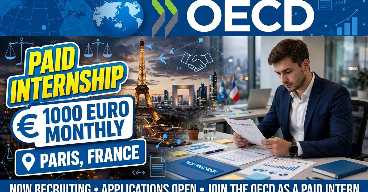 OECD Internship Programme at OECD, Paris, France