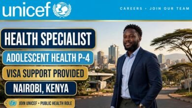 Health Specialist Adolescent Health P-4 at UNICEF, Nairobi, Kenya