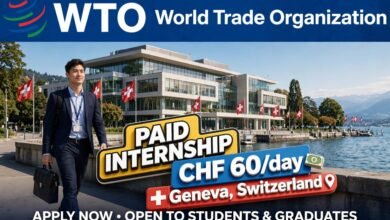 WTO Internship Programme at World Trade Organization, Geneva